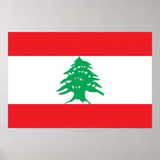 Libanon - Libanese vlag Poster (Voorkant)