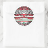 Libanon Libanesisch Österreichisch Österreich Baum Ronde Sticker (Tas)
