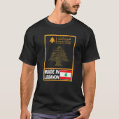 Libanon Libanon Paspoort Libanon vlag T-shirt (Voorkant)