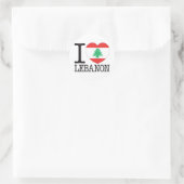 Libanon Liefde v2 Ronde Sticker (Tas)