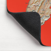 Libanon Map Mousepad Muismat (Hoek)