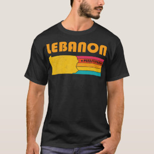 Libanon Pennsylvania Verdrietig Souvenir T-shirt