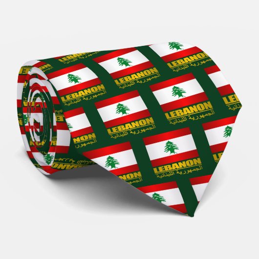 Libanon Pride Apparel Stropdas (Opgerold)