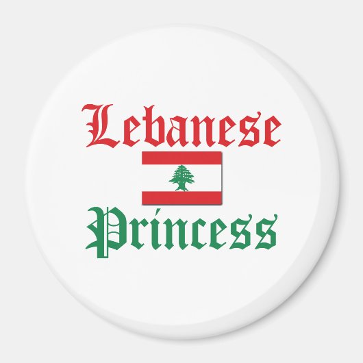 Libanon Princess Magneet (Voorkant)