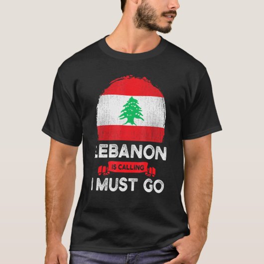 Libanon roept dat ik ook naar Libanees erfgoed moe T-shirt (Voorkant)