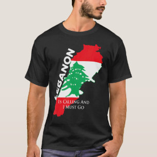 Libanon roept op en ik moet Libanon de kaart geven T-shirt