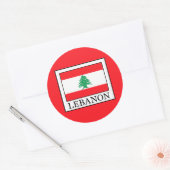 Libanon Ronde Sticker (Envelop)