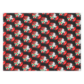 Libanon Vlag en Kaart op het gezicht van het meisj Tafelkleed (Voorkant (Horizontaal))