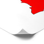 libanon - vlag - kaart - symbool poster (Hoek)