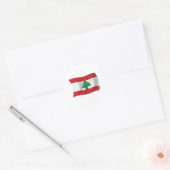 Libanon Vlag Sticker (Envelop)