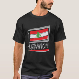 Libanon Vlag Vakantie Libanon Hart Libanon T-shirt