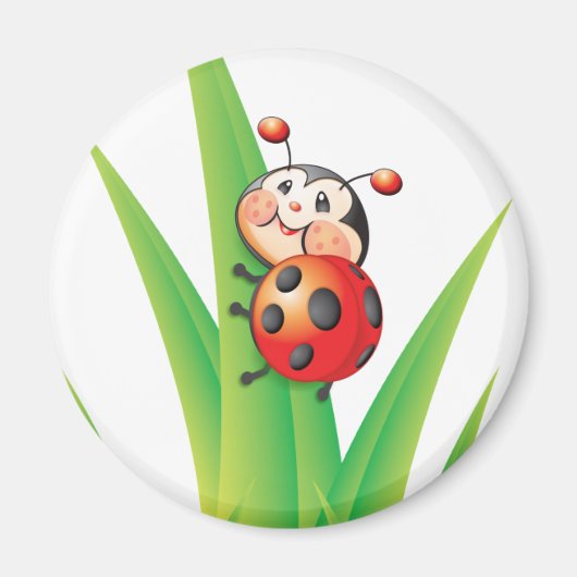 Libby de Ladybug Magnet Magneet (Voorkant)