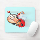 Libby de Ladybug Mousepad Muismat (Met muis)