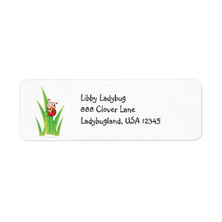 Libby le Étiquette de adresse de Ladybug