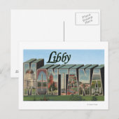Libby, MontanaLarge Letter ScenesLibby, MT Briefkaart (Voorkant / Achterkant)