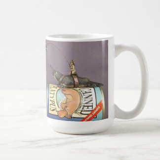 libby op een platypon op een mok