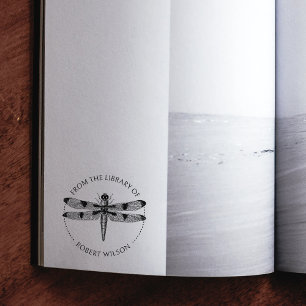  libel boek uit de bibliotheek van 	rubberstempel