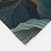 Libel in een bloementuin 's nachts fleece deken (Hoek)