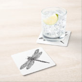 Libel in Stijl Vierkante Kartonnen Onderzetter (Insitu)