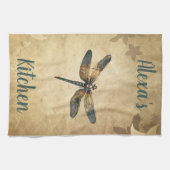 libel met aangepaste naam / monogram theedoek (Horizontaal)