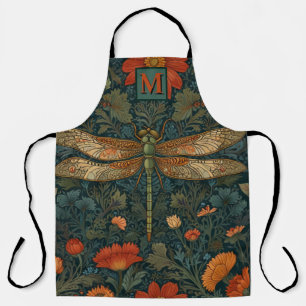  libel sinaasappel bloemengroen boho chic schort