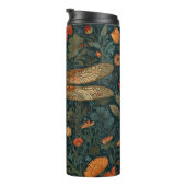  libel sinaasappel bloemengroen boho chic thermosbeker (Geroteerd rechts)