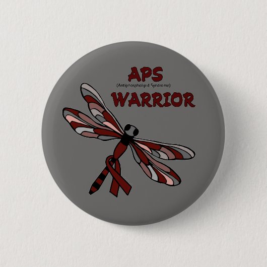 Libel/Warrior...APS Ronde Button 5,7 Cm (Voorkant)