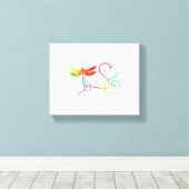 libeldier canvas afdruk (Insitu (Houten vloer))