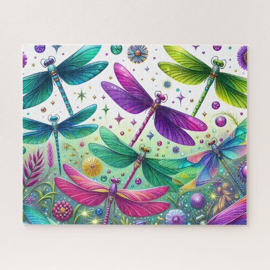 Libelle Bloemrijke Weide Legpuzzel (Horizontaal)