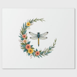 Libelle Boho Halve Maan Vredesteken Hippie Libel Cadeaupapier
