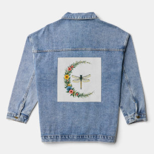 Libelle Boho Halve Maan Vredesteken Hippie Libel Denim Jacket