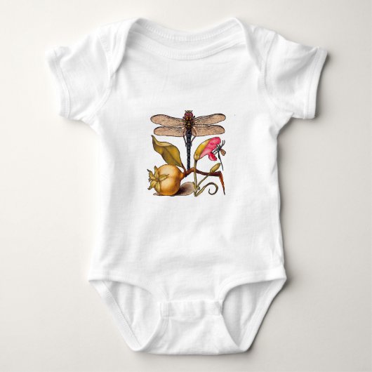 Libelle Botanische Natuur Natuurleven Romper (Voorkant)