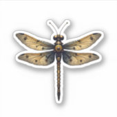 Libelle Dierenkunst Grafische Libel (3) Sticker (Voorkant)