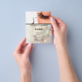 Libellé d'un prospectus personnalisé (main)