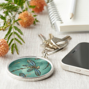 Libelle Flit Myrtle Groen Sleutelhanger