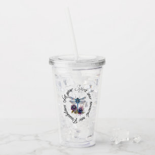 Libelle - geest van nieuwe mogelijkheden acryl drinkbeker
