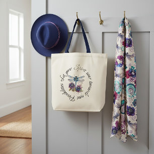 Libelle - geest van nieuwe mogelijkheden tote bag