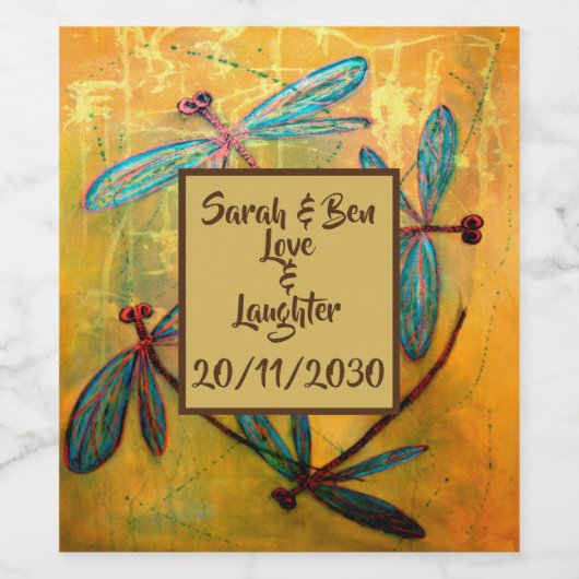 Libelle Haze Wijn Etiket (Enkel label)