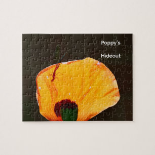 Libelle Klaproos Silhouet Foto Persoonlijke Puzzel