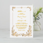 Libellé réel des invitations de mariage musulman (Debout devant)