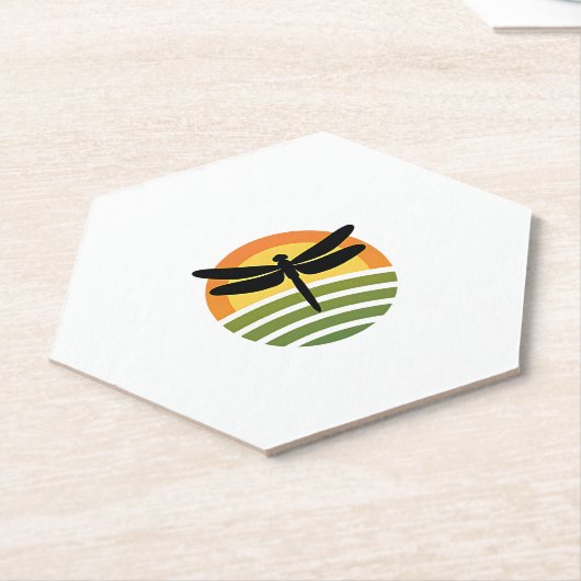 Libelle Retro (1) Kartonnen Onderzetters (Schuin)