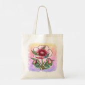 Libelle Rode Klaproos Tote Bag (Achterkant)
