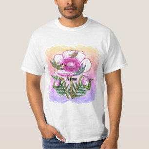 Libelle Roze Klaproos  T-shirt