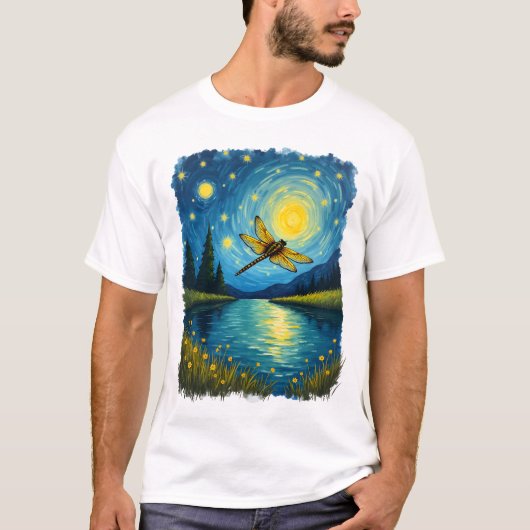 Libelle Sterrennacht (2) T-shirt (Voorkant)