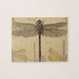 Libelle Vintage Antiek Klassieke Natuur Legpuzzel