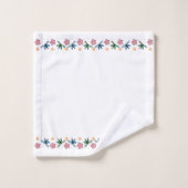 libellen en bloemen bad handdoek (Wasdoekje)