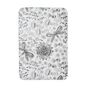 libellen en bloemen badmat (Voorkant Verticaal)