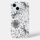 libellen en bloemen Case-Mate iPhone case (Achterkant)