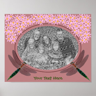 libellen en madeliefjes Creëer je eigen foto Poster