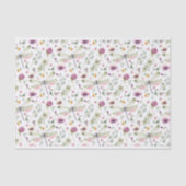 Libellen en wilde bloemen tissuepapier (Voorkant)